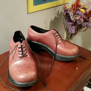 Reddish Brown Leather Dansko Clogs
